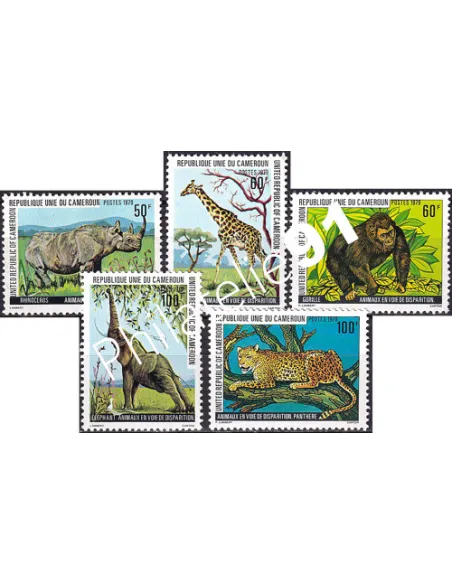 Cameroun, n° 634 à 638, collection timbres Colonies