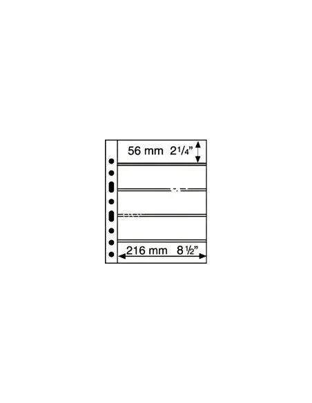 LEUCHTTURM - SYSTEME GRANDE - Recharges 5S (5 compartiments) - noir