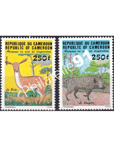 Cameroun, n° 740 à 741, collection timbres Colonies