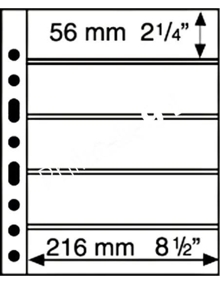 LEUCHTTURM - SYSTEME GRANDE - Recharges 5S (5 compartiments) - noir