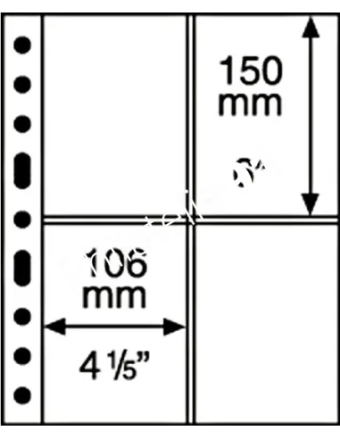 LEUCHTTURM - GRANDE - Recharges 2ST (4 compartiments) - noir