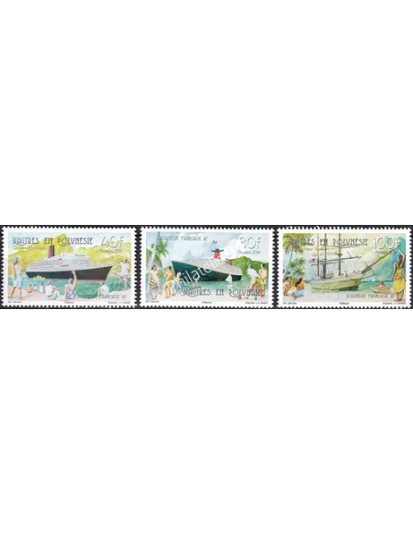 POLYNESIE n° 1115 à 1117, Collection timbres Dom-Tom