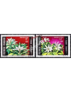 Timbres de Polynésie n° 64 à 65, timbres des Dom-Tom