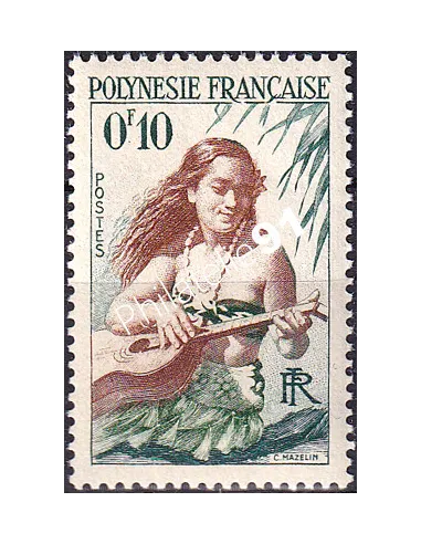 POLYNESIE n° 1, Collection timbres Dom-Tom