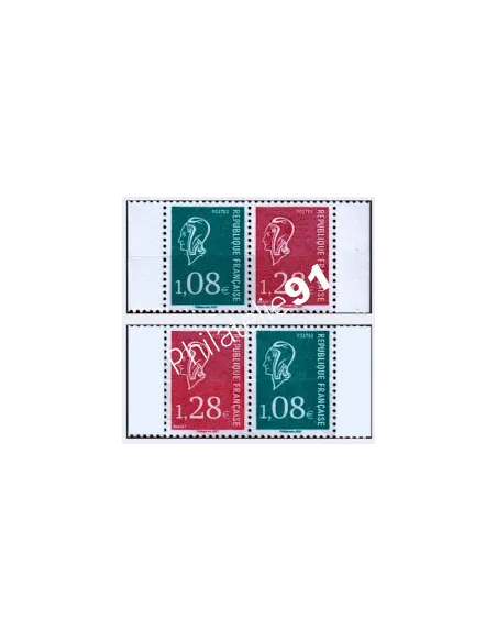 -   Les 2 paires (droite et gauche), découpées du Carnet 50 ans de la Marianne de Béquet