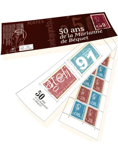 n° 5535 à 5538 (BC 1529) - Carnet 50 ans de la Marianne de Béquet