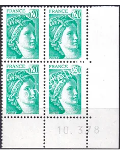 Coin daté sur timbres n° 1967, Collection timbres France