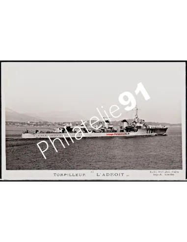 Carte postale - Torpilleur -L'ADROIT- (2)- Flotte française 39/4