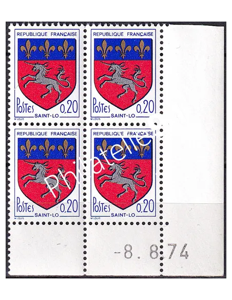 Coin daté sur timbres n° 1510, Collection timbres France