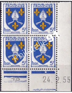 Coin daté sur timbres n° 1005, Collection timbres France