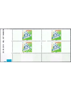 Coin daté sur Timbre Réponse Payée n° 1 (RP1), Timbres France