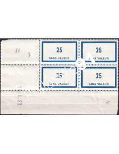 Coin daté sur Timbre Fictif n° F 88, Collection timbres France