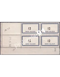 Coin daté sur Timbre Fictif n° F 121, Collection timbres France