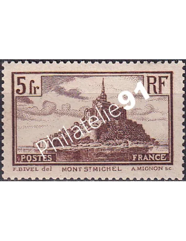 Variété sur timbre n° 260, collection timbres France
