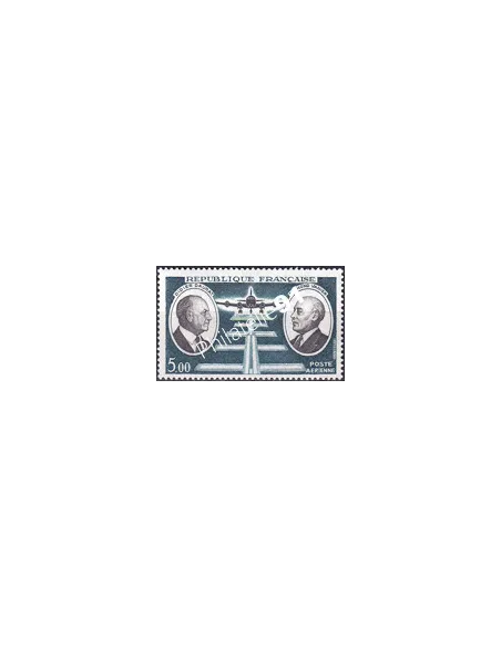 Variété sur timbre PA n° 46b, collection timbres France