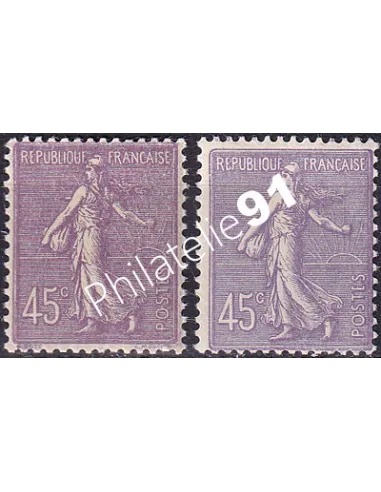 Variété sur timbre n° 197, collection timbres France