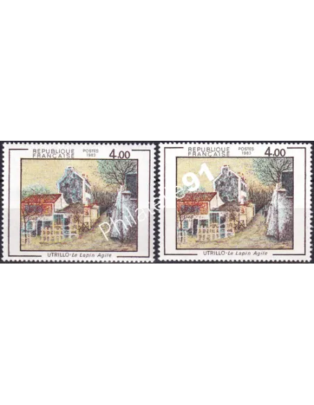 Variété sur timbre n° 2297, collection timbres France