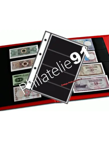 Matériel philatélique - Recharges pour album INITIA (par 10) - 4 bandes - Yvert & Tellier