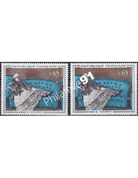 Variété sur timbre n° 1364, collection timbres France
