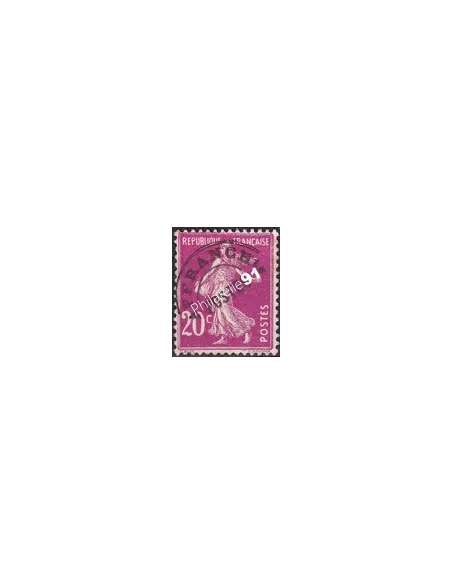 Variété sur timbre Préoblitéré n° 55b, sans gomme, timbres France