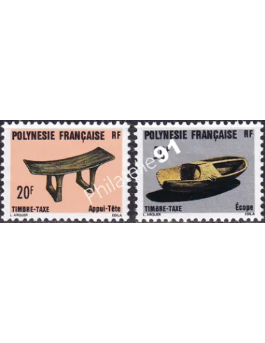 Polynésie, Taxe n° 8 à 9, collection timbres Dom-Tom