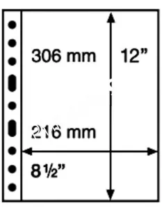 Matériel de collection - Recharges GRANDE 1C (1 compartiment) transparentes LEUCHTTURM -