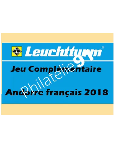 LEUCHTTURM Andorre poste française 2018, matériel philatélique