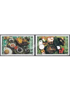POLYNESIE n° 278 à 279, Collection timbres Dom-Tom