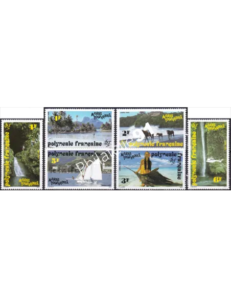 POLYNESIE n°  399 à 404,Timbres Dom Tom