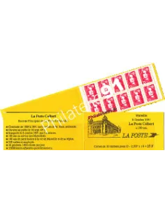 Carnet n° 2712-C 1 - Type MARIANNE de BRIAT - Lettre D rouge