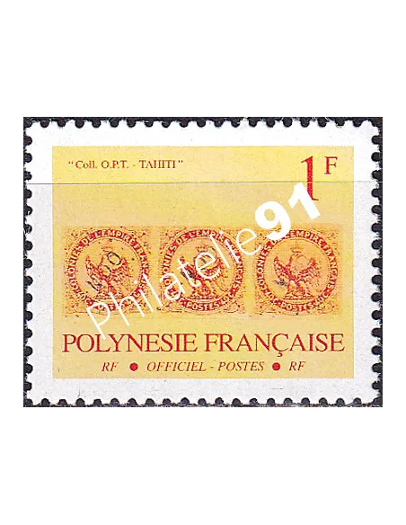 POLYNESIE, Service n° 16, Collection timbres Dom-Tom