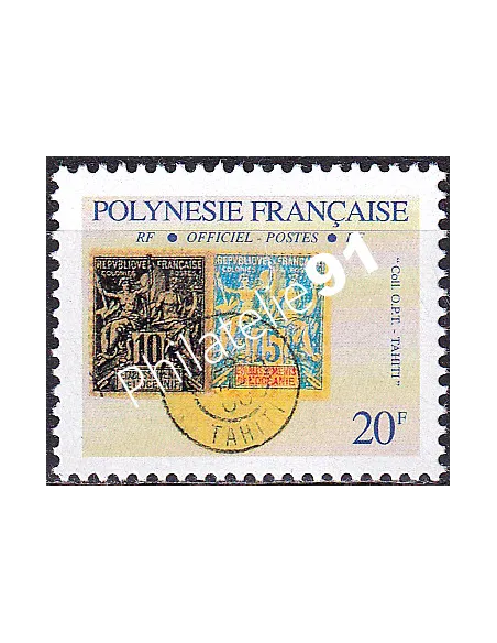 POLYNESIE, Service n° 21, Collection timbres Dom-Tom