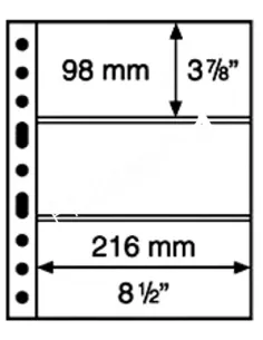 LEUCHTTURM - SYSTEME GRANDE - Recharges 3C (3 compartiments) transparentes