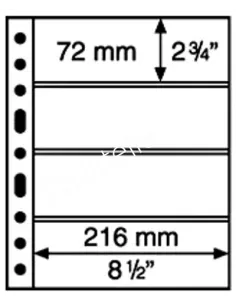 LEUCHTTURM - SYSTEME GRANDE - Recharges 4C (4 compartiments) transparentes