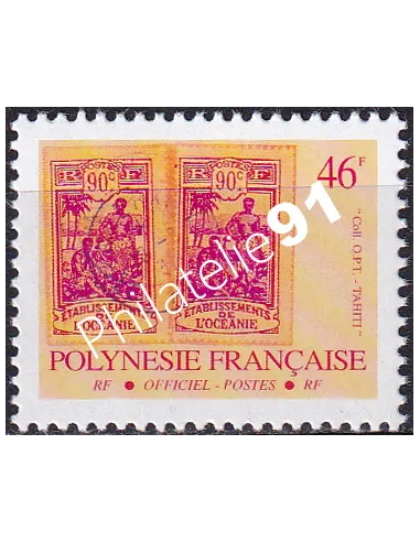 POLYNESIE, Service n° 22, Collection timbres Dom-Tom