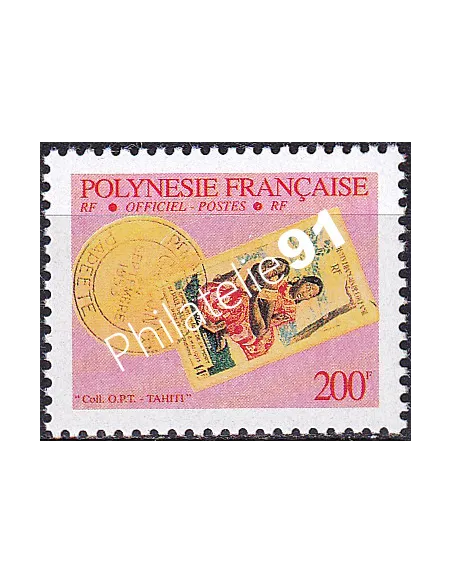 POLYNESIE, Service n° 25, Collection timbres Dom-Tom