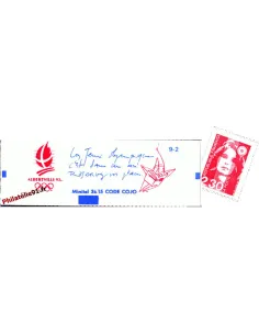 Carnet de timbre de France n° 2614-C10 - Type MARIANNE de BRIAT - 2,30 F rouge