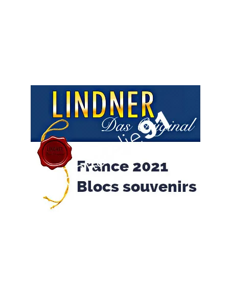 Lindner, FRANCE blocs souvenirs 2021, matériel philatélique