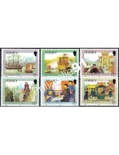 JERSEY - n°  562 à 567 - Les aventuriers de Jersey (III)