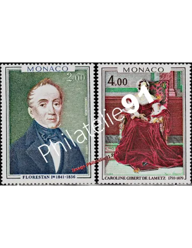 MONACO - n° 1172 à 1173 - Prince et Princesse de Monaco. Tableau