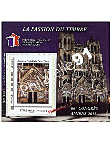 Bloc n° 7 de la FFAP 2013 - Amiens - la cathédrale en couleurs