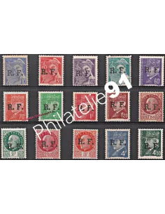 Timbres de Guerre - LIBERATION - n° 1 à 15 ** - LYON