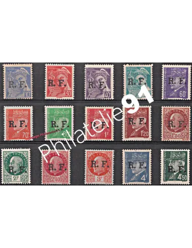 Timbres de Guerre - LIBERATION - n° 1 à 15 ** - LYON