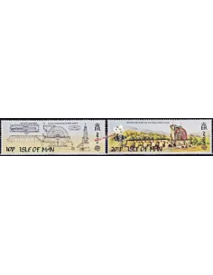 Timbres d'Île de Man n° 231 et 232, Europa 1983, timbres d'Europe
