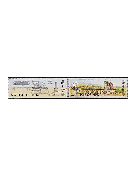 Timbres d'Île de Man n° 231 et 232, Europa 1983, timbres d'Europe