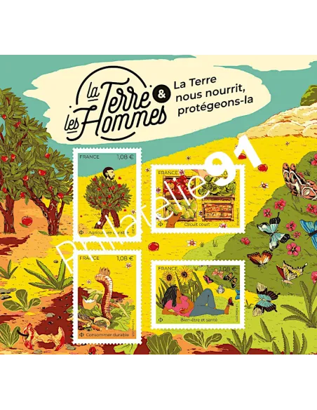 n° 5514 à 5517  ** - Feuille F5514 - La Terre et les Hommes