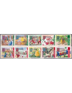 JERSEY, n° 1000 à 1009, Timbres adhésifs, collection timbres Europe