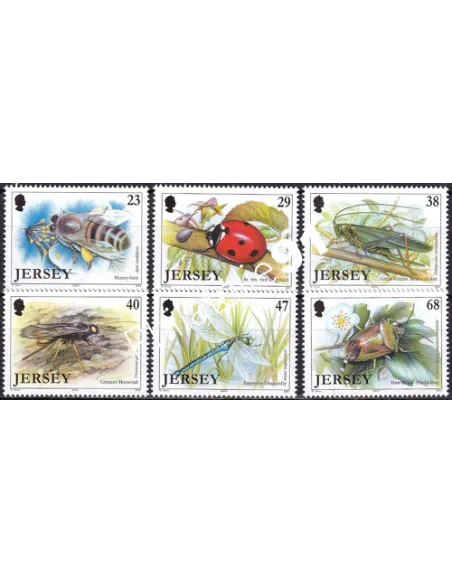 JERSEY, n° 1032 à 1037, collection timbres Europe