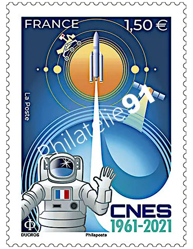 n° 5522 ** - CNES (Centre National d’Études Spatiales) - 1961-2021