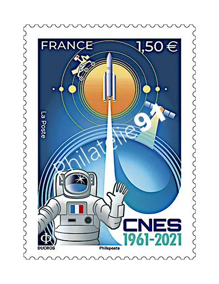 n° 5522 ** - CNES (Centre National d’Études Spatiales) - 1961-2021